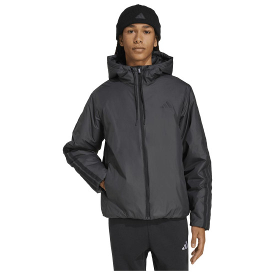 Adidas Ανδρικό μπουφάν Essentials Climawarm 3-Stripes Insulated Hooded Jacket